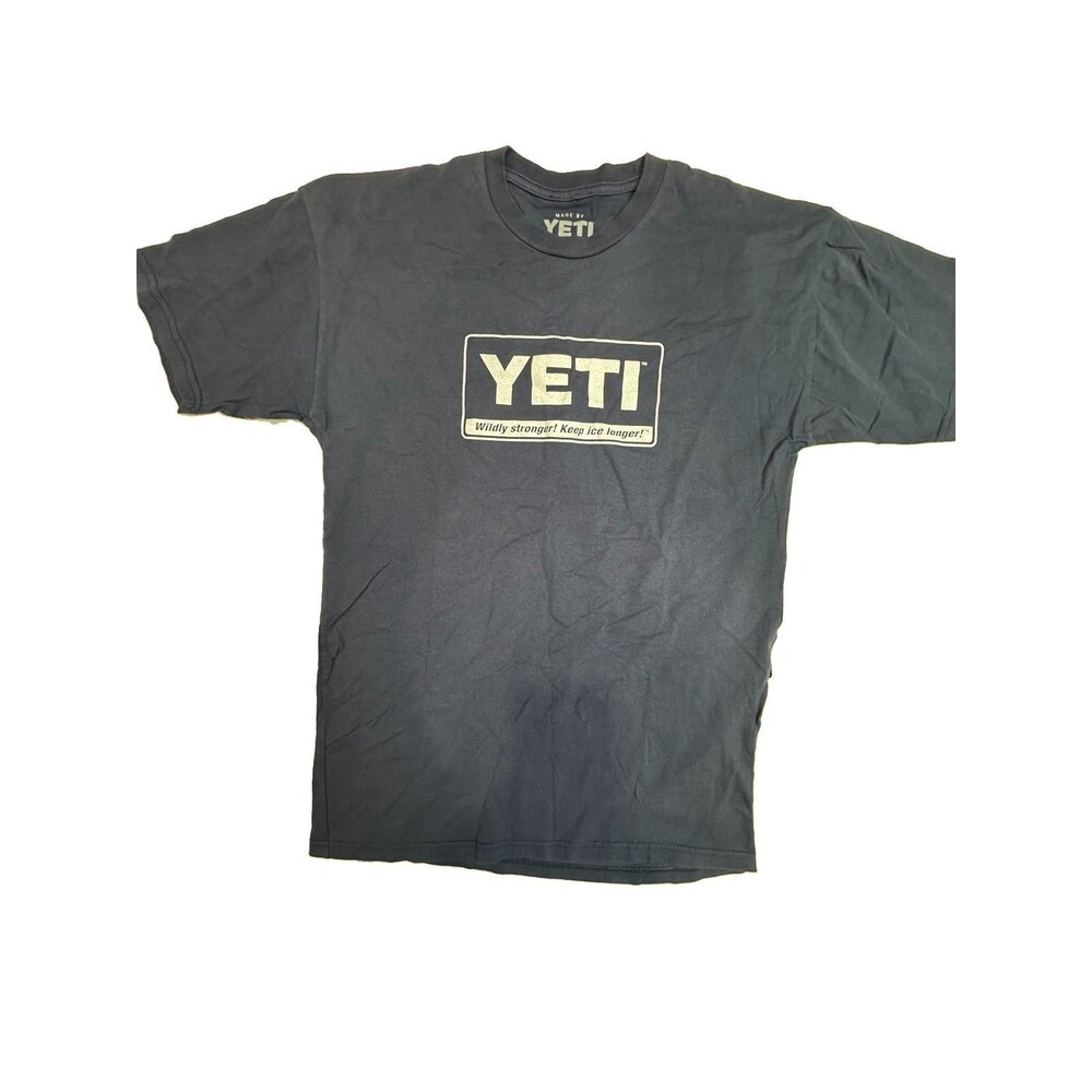 Yeti Mens XL Crew Neck Logo Short Sleeve T Shirt